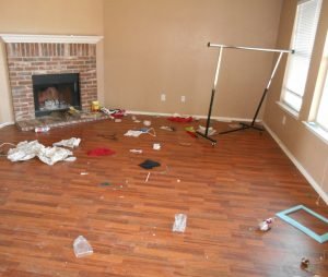 Sell House As-Is junk all over room