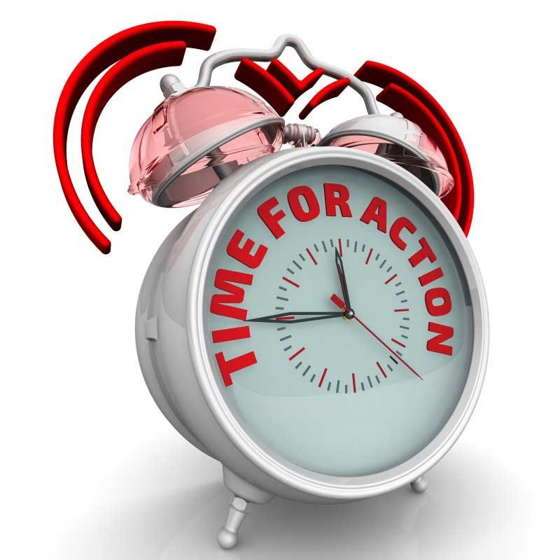 clock time for action