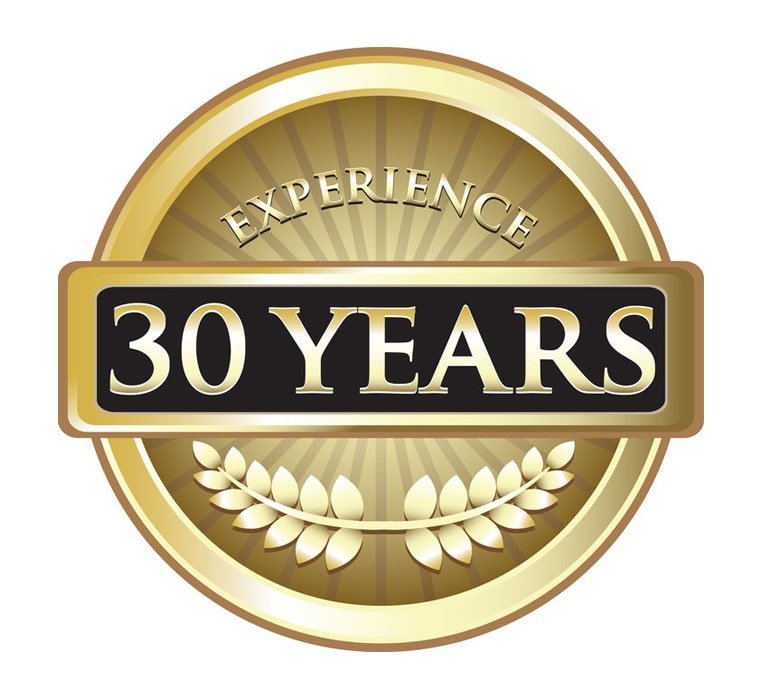 30 years experience badge