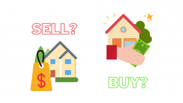 diagram showing selling and buying houses