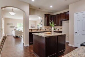 How to Stage a Home - clean off Kitchen Countertops